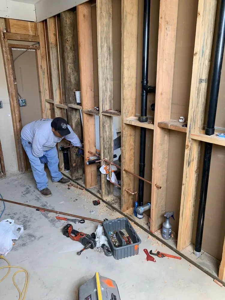 Commercial rough-in plumbing for Trenchless Sewer Repair in Maple Grove